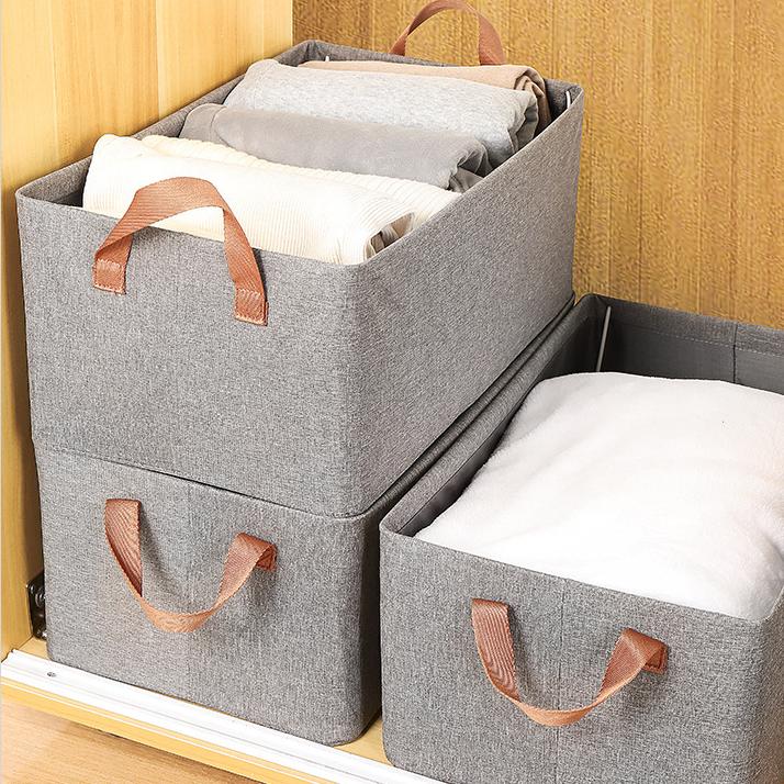 Large Capacity Non-woven Cloth Folding Storage Portable Clothes Storage for Wardrobe Use