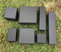 Papeterie rectangulaire emballage universel boîte cadeau noire écharpe boîte cadeau fabricant boîte vide personnalisée