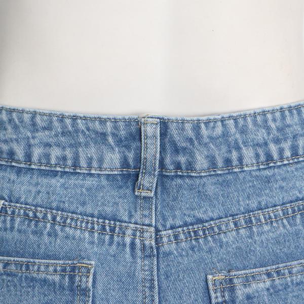 Cotton Denim Oversized Hiphop Embroiled Baggy Loose Men's Jeans for Sustainable Style