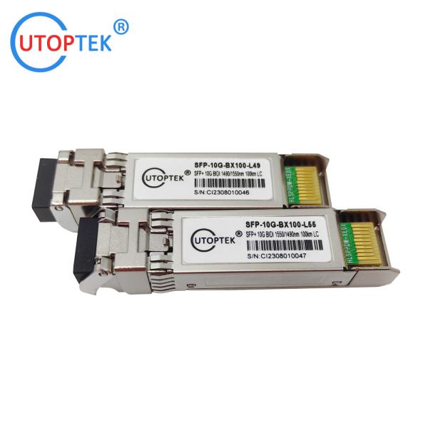 10g Bidi LC 100km SFP+ Transceiver Module 1490/1550nm for Cisco/Huawei/Alcatel/Juniper/Mikrotik