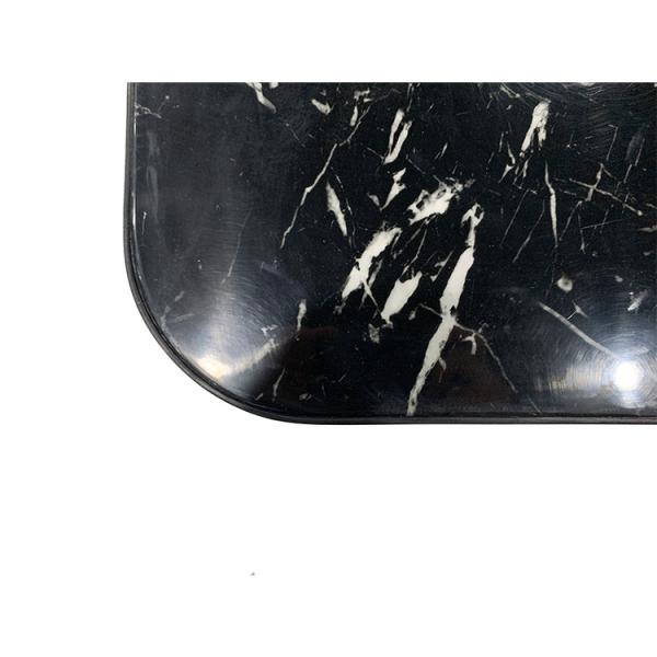 luxury new design modern black marble top black iron frame coffee table for the home furniture