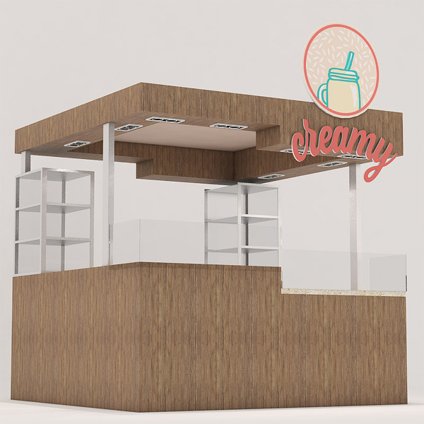 Customized Modern Shop Display Design Counter Set for VSC One Stop Design Service