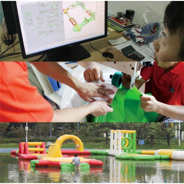 Парки воды пляжа большие раздувные, бассеин Toys раздувные скольжения воды
