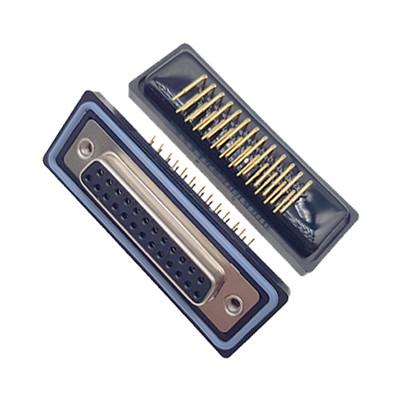 Waterproof 90 Degree DIP D Sub 9 Female Connector IP67