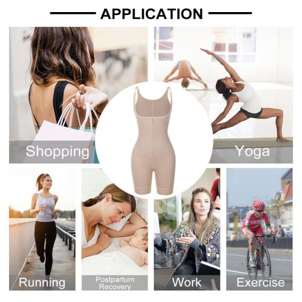 2000 HEXIN Mulheres Full Body Shaper Shapewear Colombiano Bodysuit Controle de barriga Butt Lifter