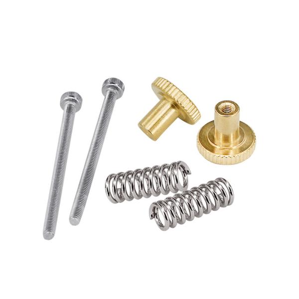 Silver UM2 Knob M3*42mm 3D Printer Springs Heatbed Leveling Kit