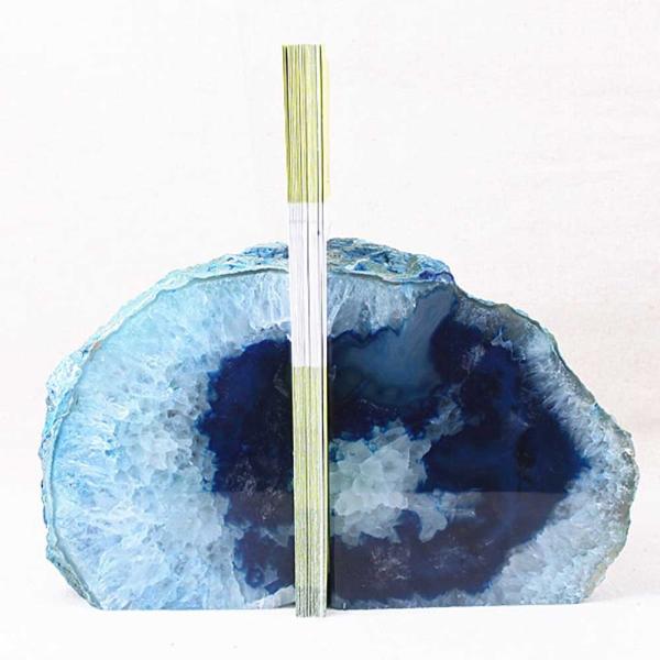 Grade B Polished Agate Book Ends Perfect Housewarming Gift for Art Collectible Enthusiasts