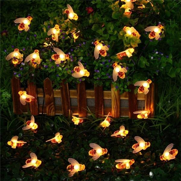 Halloween Holiday Tree Solar Powered LED String Lights Smart Star Shape 20lm/w lP65