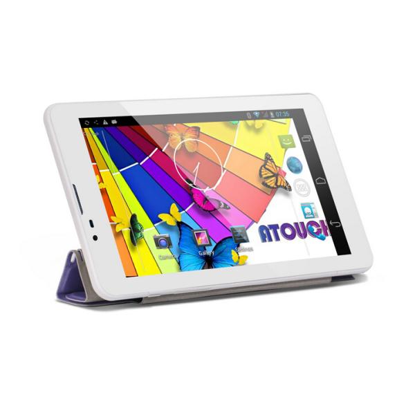 7“ Super Pad with front leather cover and outer speaker MTK6572  Build in 3G/GSM GPS BT