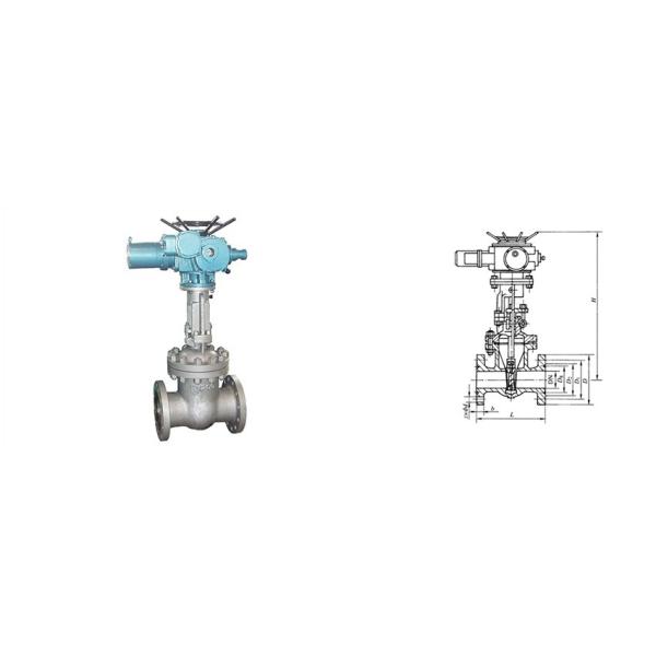 Cast Steel Electric Gate Valve DN100 for Thermal Power Station with Remote Control and Medium Temperature Resistance