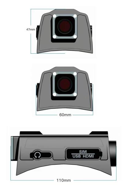 4G Safety Helmet Camera Dual Lens 1080P H.265 4 Core For Military Tactical