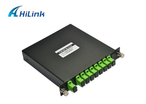 Baixo módulo do entalhe SC/APC CWDM Mux Demux dos filtros 8CH LGX da fibra da perda de inserção