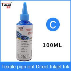 Digital Printing DTG Ink 1000ml Textile Ink For Epson R1800 R1900 F2000 1390 Printers