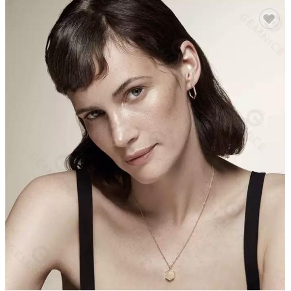 60CM Stainless Steel Designer Jewelry Long Pendant Gold Stacking Necklace