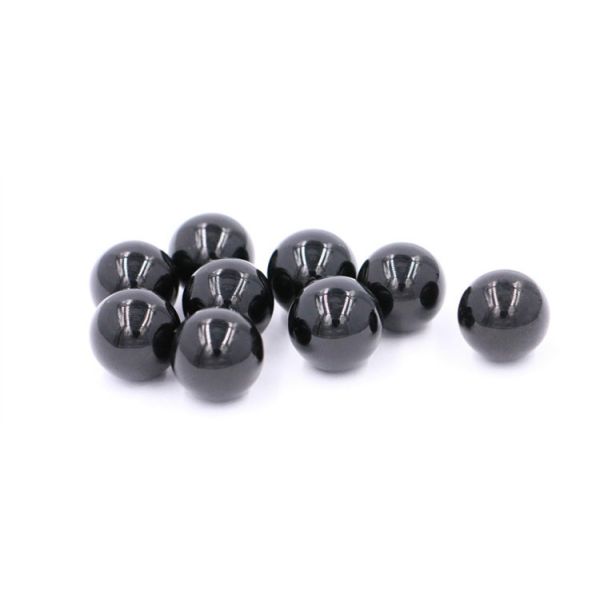 Pressureless Sintered Silicon Carbide Ball SSiC Ceramic Ball Corrosion Resistant with 1650°C Max Temperature for Bearings