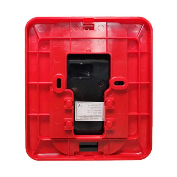 Safety Fire Alarm System 24V Fire Alarm Bell  Audible Visual Alarm Conventional Fire Alarm System Wall/Ceiling Sound Strobe for 24V DC Systems and Long Life
