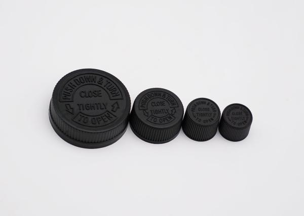 Tampões resistentes BPA da criança com nervuras do fechamento 28mm livres para cuidados pessoais