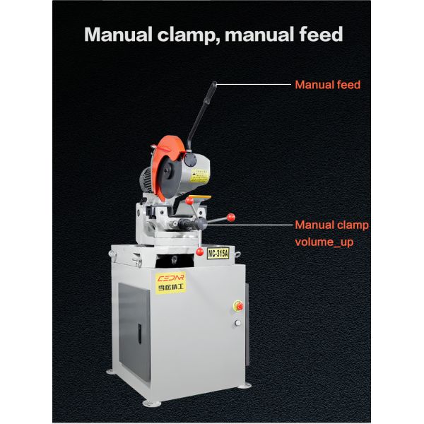 MC-315AC Semi Automatic Square Tube Circular Sawing Machine Steel Pipe Cutter Machine