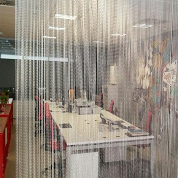 Hot sale fashion metal ball chain curtain metal beaded curtain for room divider partition