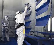 82% Gloss Heat Resistant Powder Coat , RAL1015 Light Ivory Electrostatic Powder Painting