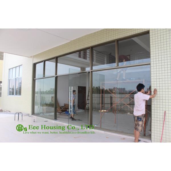 China manufacturer commercial exterior commercial frameless glass doors for Apartment