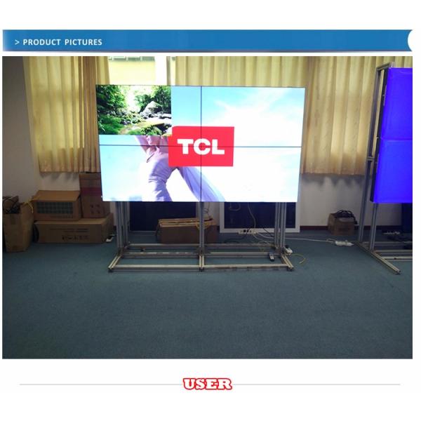 49 Inch Indoor Video Wall LCD Screens TFT Type Ultra Narrow Bezel