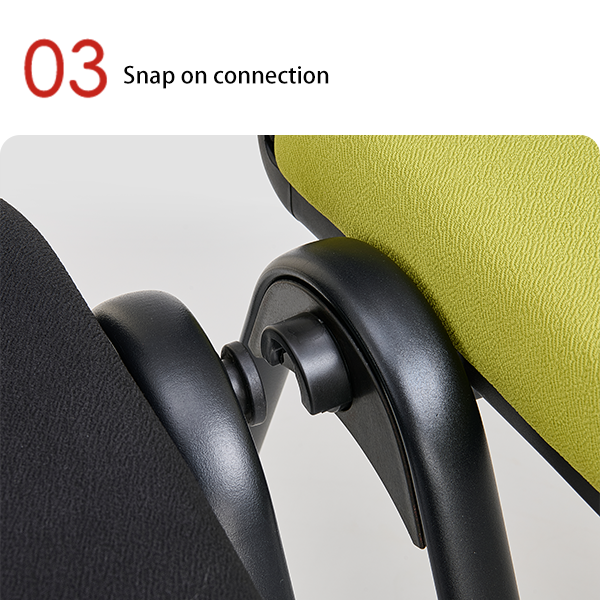 Office Meeting Room, Training Room, Plastic Chair with Small Table Board, Buckle Connection