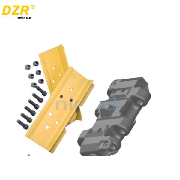 Almohadillas de acero para orugas de excavadora con acabado liso, alta precisión y fáciles de limpiar