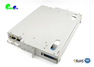 12F o painel de remendo do SC ODF laminou a unidade de aço de Gray Material With Splice Tray