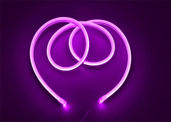 PVC 480 - 540lm Battery Powered Neon Light Strips 2.5cm 3000 - 6000K