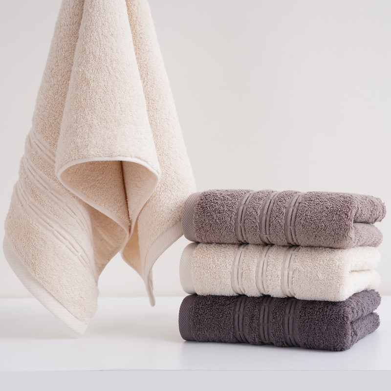 Custom Logo Double Yarn 100 Cotton Face Cloths 35x75cm Hand Towels For Bathroom