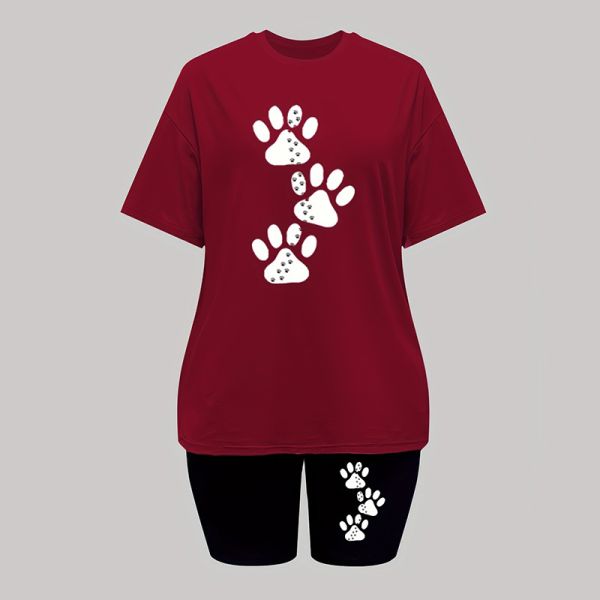 Solid Color Black Two Piece Set Double Layer Shorts Going Out Sets Round Neck