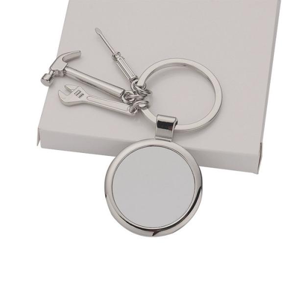 Personalized Gifts Sublimation Father's Day Tool Keyring Pendant For Sublimation Heat Transfer Printing