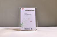 Quadro fotográfico acrílico claro 4x6 tamanho com quadro fotográfico de vidro para mesa