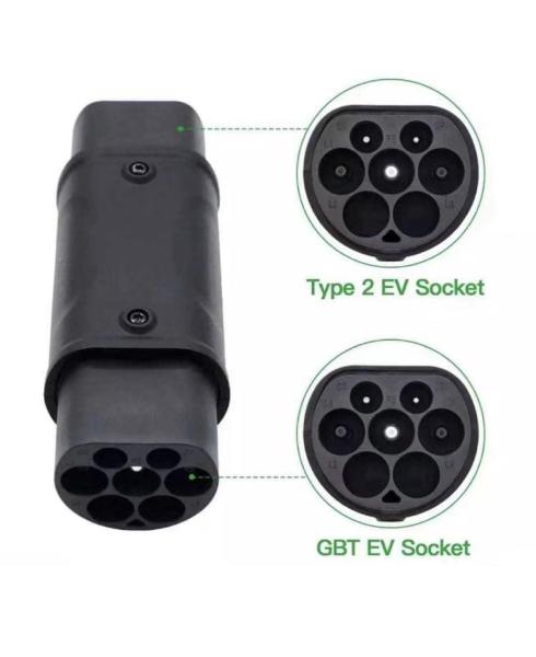 90% EV Tipo1 Tipo2 GB/T Adaptador 32A 1Fase 3 Fase Schuko para carregamento de carros elétricos