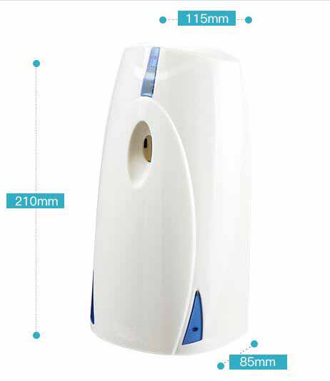 White Bathroom Air Freshener Dispenser , Generous Electronic Perfume Dispenser