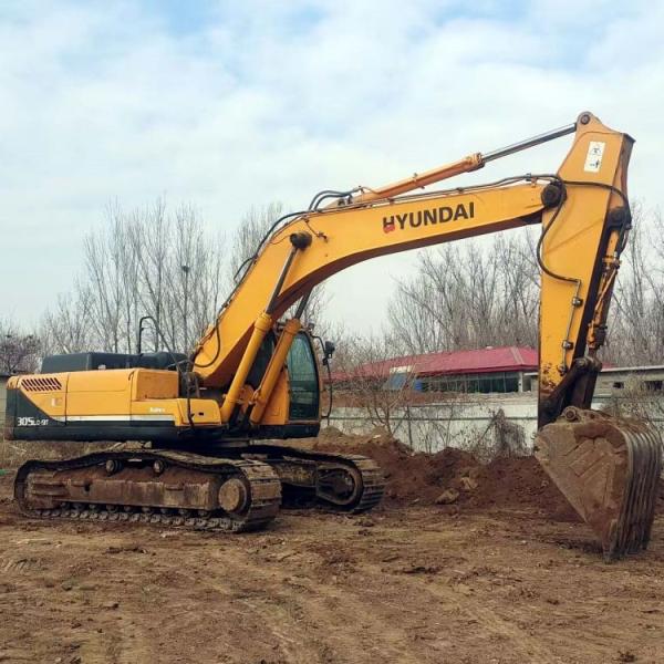 30 Ton Digger Machine Used 305 Hyundai Excavator with High Operating Weight from Korea