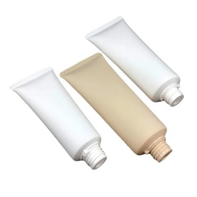 Mão de empacotamento cosmética do tubo da espuma da barbeação da lavagem da cara do PE/centímetro cúbico do creme