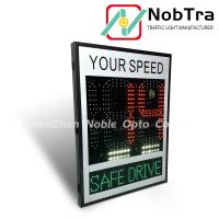 Método de instalación con pernoctado Signos de límite de velocidad de desaceleración Rojo y ámbar exterior