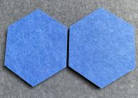 EN13501 12mm Hexagon Sound Absorving Wall Tiles Decorativo Eco Friendly Para Estúdio de Som