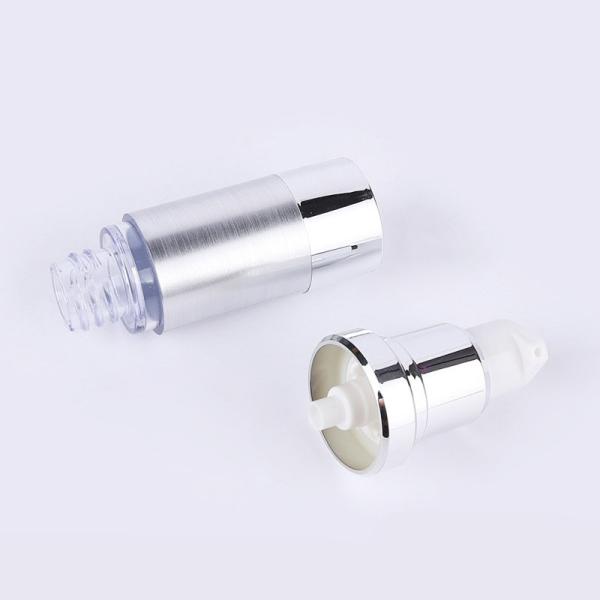 Da garrafa transparente luxuosa de alumínio da loção 120ml da areia garrafa mal ventilada cosmética de brilho de rolamento dourada