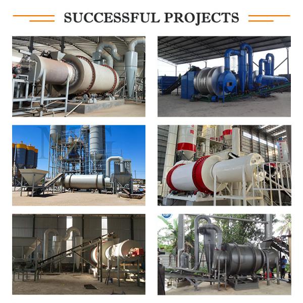 Ahorro energético río mar arena de silicio equipo de tambor de tres cilindros máquina secadora de arena planta de secado de arena