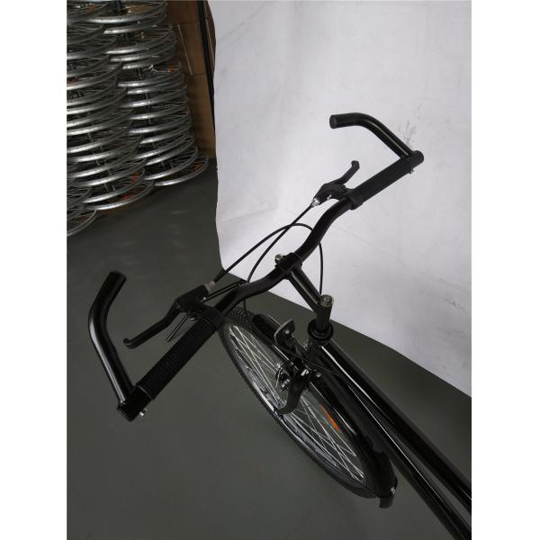 1.7m Length Black Color Single Speed Step Through Hybrid Bike 17kg Gross Weight