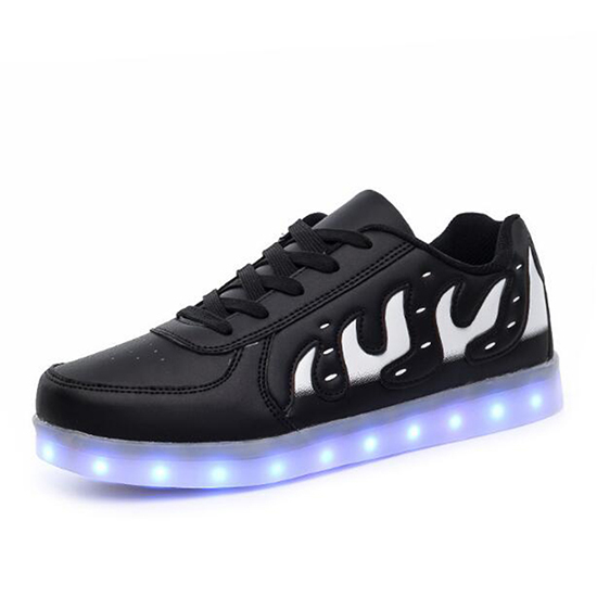 Led Light Up Neon Color Emitting Lace-up Trainer Led Tenis Shoes Led Sneakers