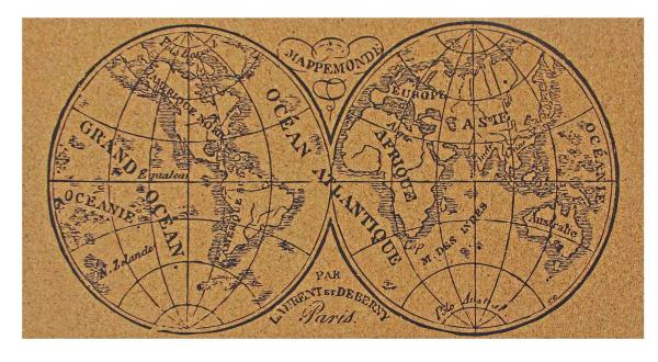 Yuelin Home Office Cork Board Wall Map Tearproof ISO9001