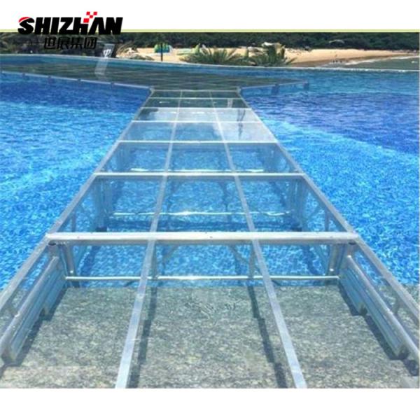 Платформа подиума модного парада собрания этапа акриловой свадьбы стеклянная