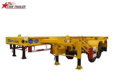 30 Feet Gooseneck Skeletal Container Trailer For Heavy Container Delivery