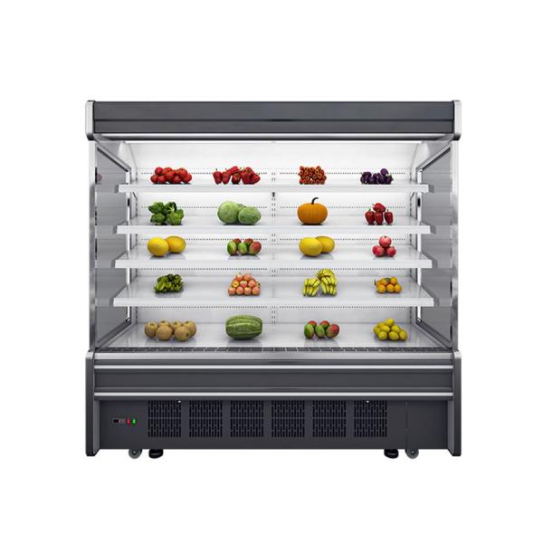 1m 3m Vegetables Fruits Milk Drinks Display Multi Deck Open Chiller