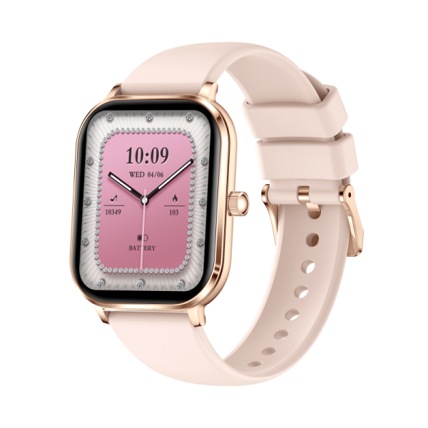 Support OEM & ODM | 1.82-inch IPS HD Screen Women Smart Watch with Bluetooth Call and 24H Health Tracking