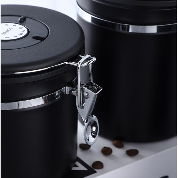 500g нержавеющая сталь необходимое Barista оборудует банку кофе воздухонепроницаемую с клапаном и ложкой СО2